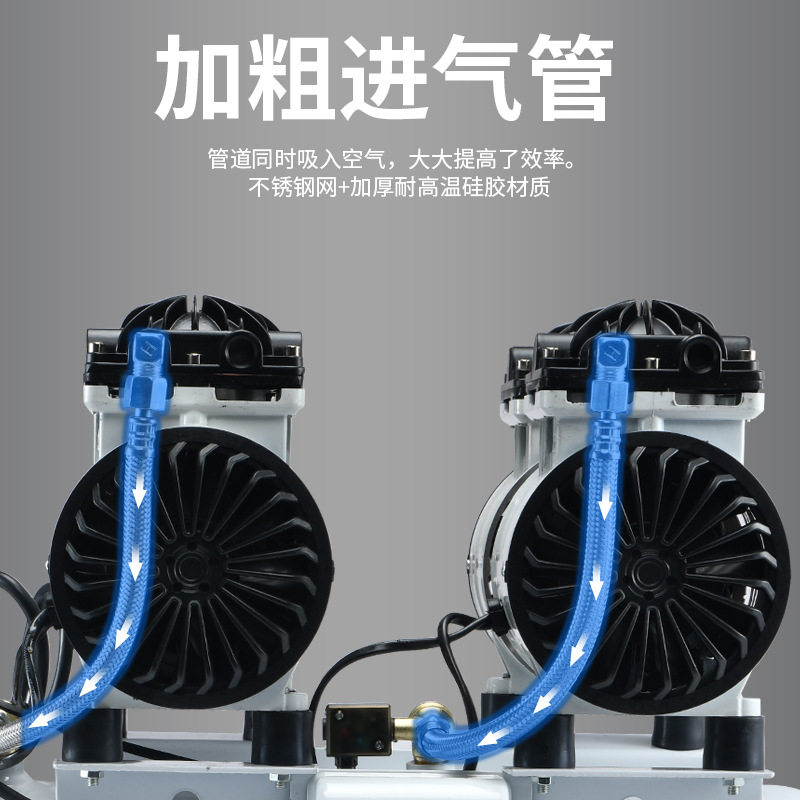 无油静音空压机气动工具工业级空气压缩机气泵220v110v小型充气磅