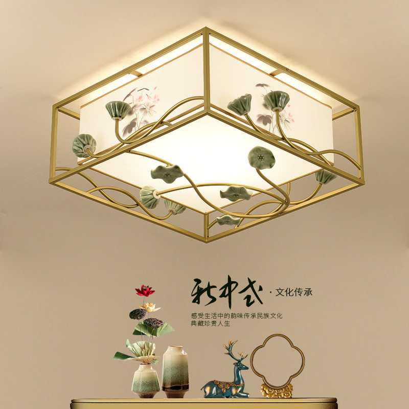 新中式吸顶灯家具中国风现代简仿古客厅卧室装修古典灯饰家居灯具