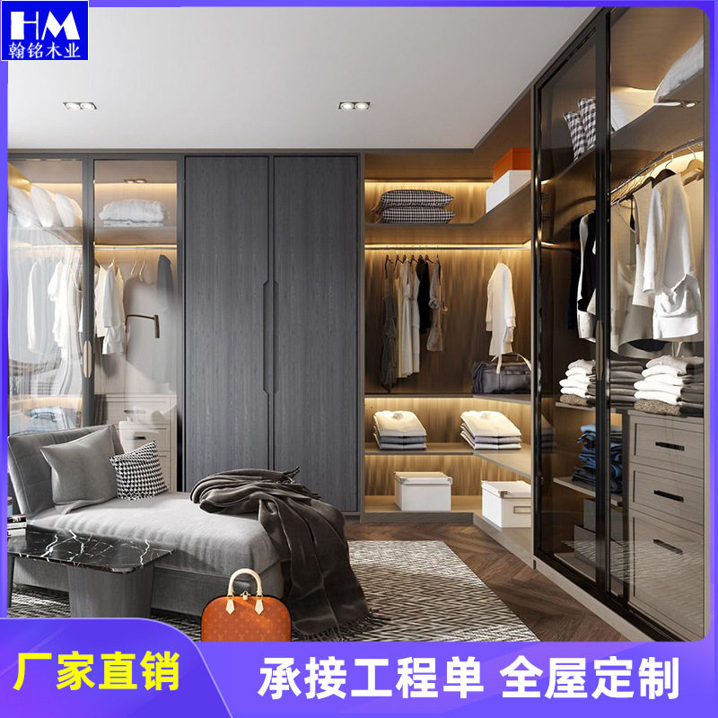 欧式轻奢整体衣帽间定制