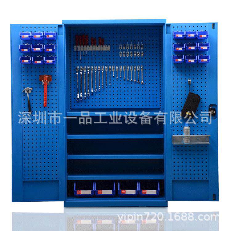 一品全钢制工具柜 组合工具车 车间组装搬运工具车双开门工具柜厂