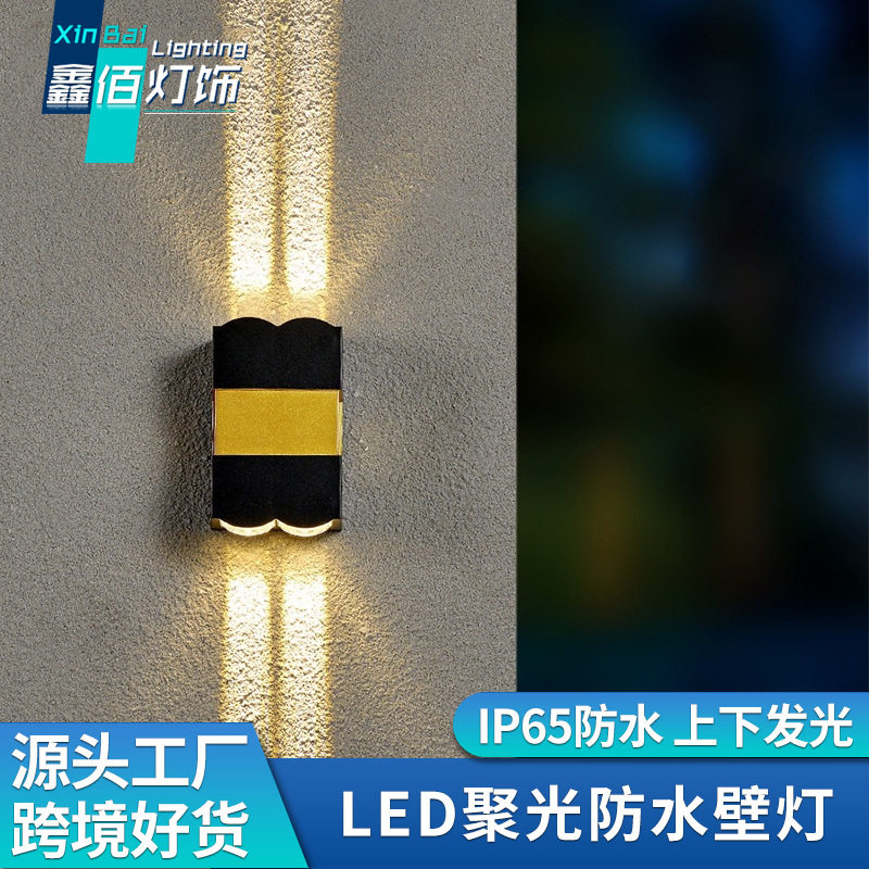 壁灯led户外防水聚光打光直线光洗墙装饰室外墙走廊过道庭院创意