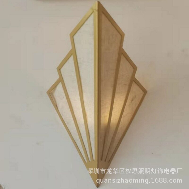 led壁灯酒店客厅卧室床头壁灯装饰走廊过道墙壁灯欧式扇形壁灯