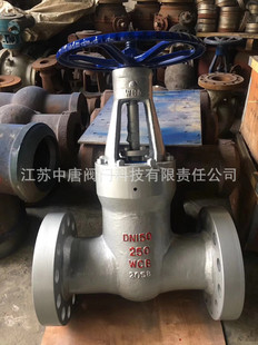 DN150 高压铸钢闸阀 蒸汽法兰闸阀 250C电站自密封法兰闸阀 Z41Y