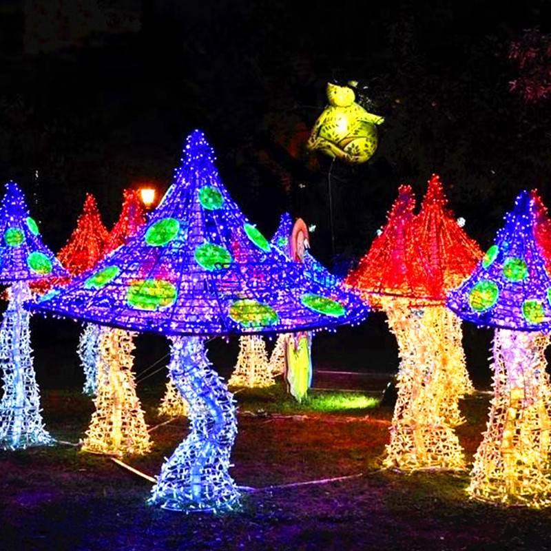 LED蘑菇海豚景观小品灯户外亮化