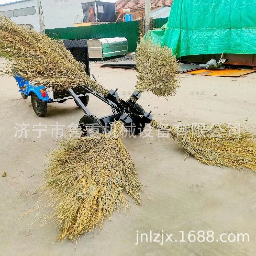 4把扫把扫地车10把扫把扫薛车 三轮车牵引式扫路机厂房到了清扫车