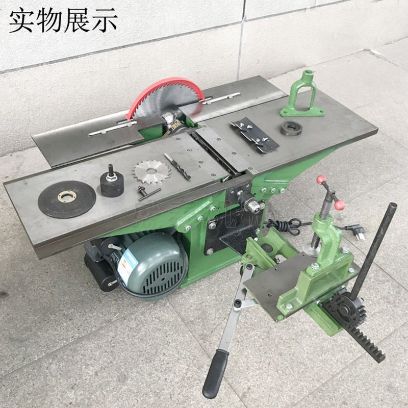 200型木工台刨三合一切割钻孔
