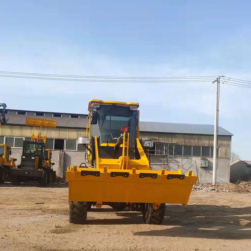 聚仁多功能建筑工程柴油四驱铲车小型装载机山土挖掘装载机铲车