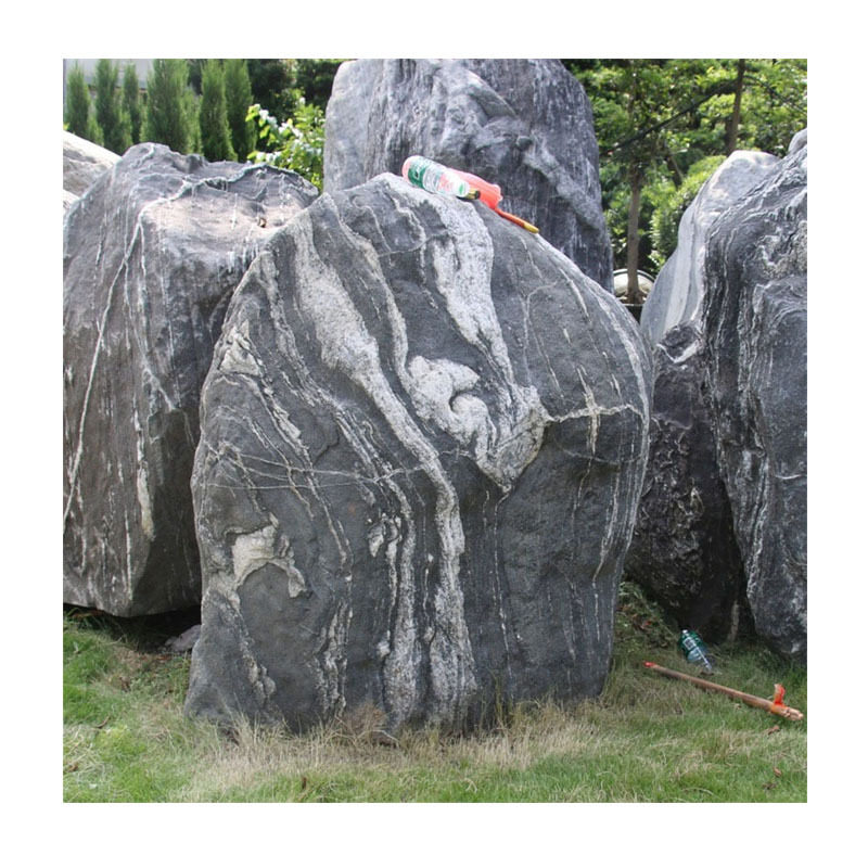 假山园林景观石材厂家直销——精选天然黄石适用于庭院草坪造景