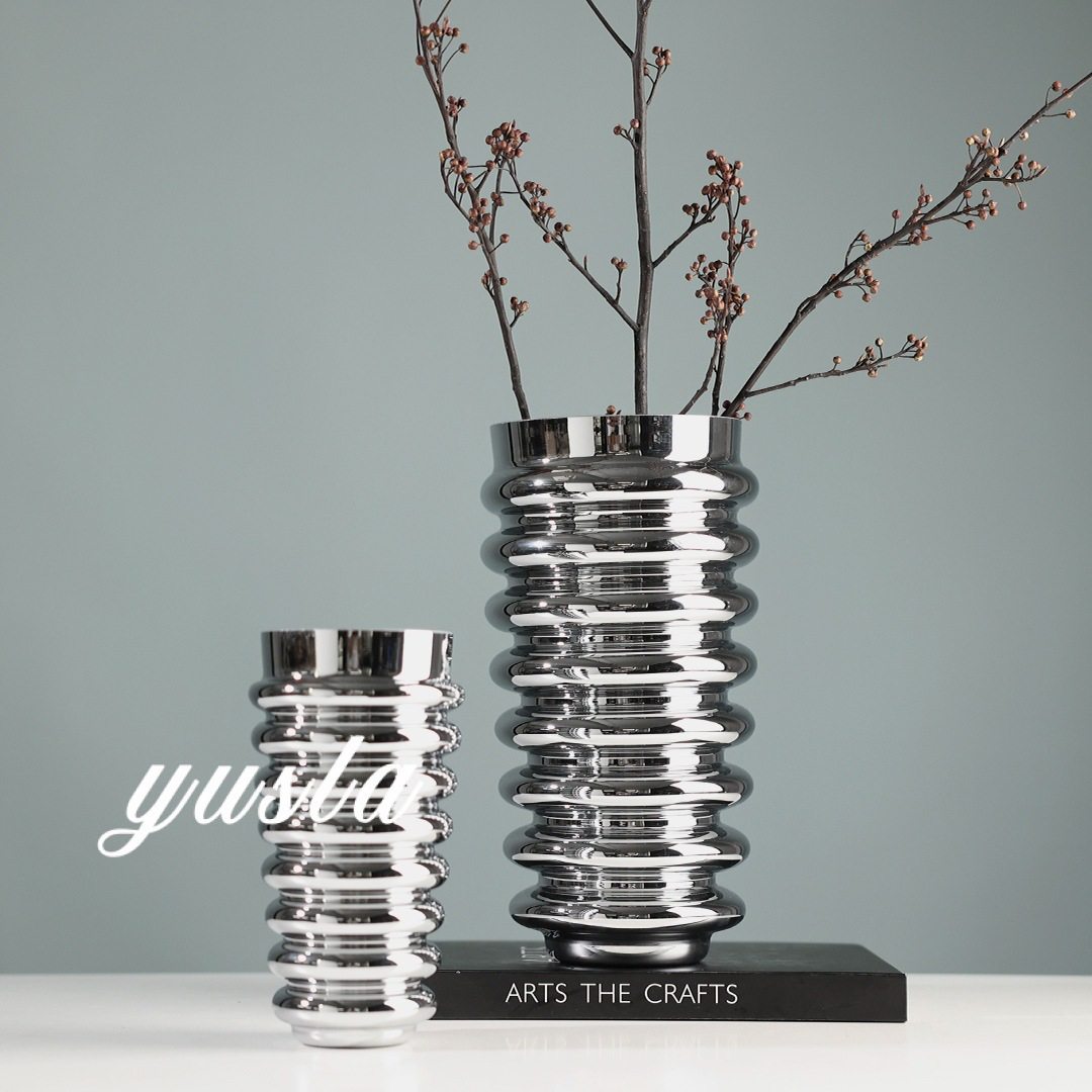 简约客厅茶几插干花瓶花器餐厅吧台柜玻璃别墅售楼处摆件软装饰品,电子元器件市场,电线扎带/束线带,淘宝优惠券,粉丝福利购,淘宝优惠卷