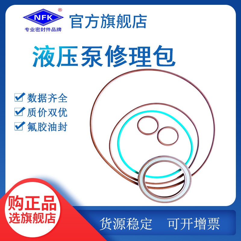 液压泵油封修理包耐高温氟胶骨架油封适用于REXRTOH泵阀密封圈包