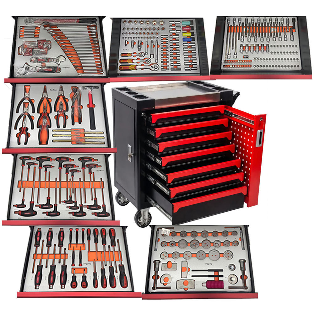 322件工具7抽屉钢辊工具柜重型汽车维修仓储车间定制OEM
