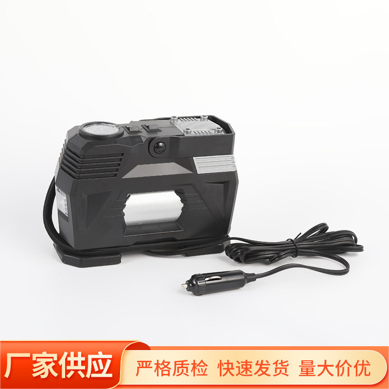 12V点烟器户外应急带灯充气泵