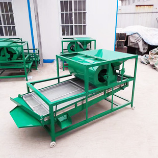 3吨中型粮食筛选机 黄豆清杂震动分离筛选机筛网可更换电动清选机