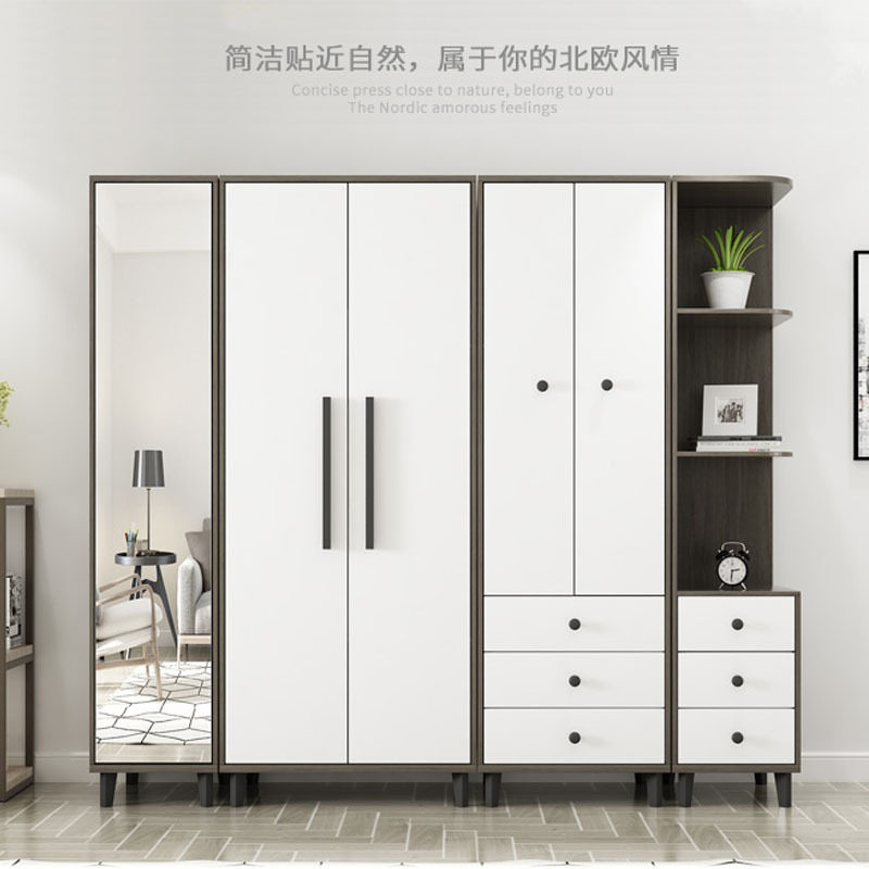 厂家直供北欧经济型组合衣柜