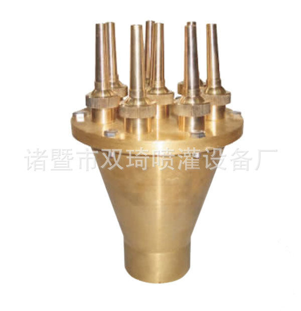 铜喷头 1寸半DN40中心直上喷头 喷泉 水景景观 园林喷泉喷头