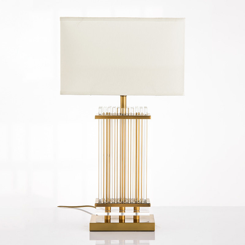 北欧水晶台灯简约现代客厅书房装饰灯具个性轻奢温馨卧室床头柜灯