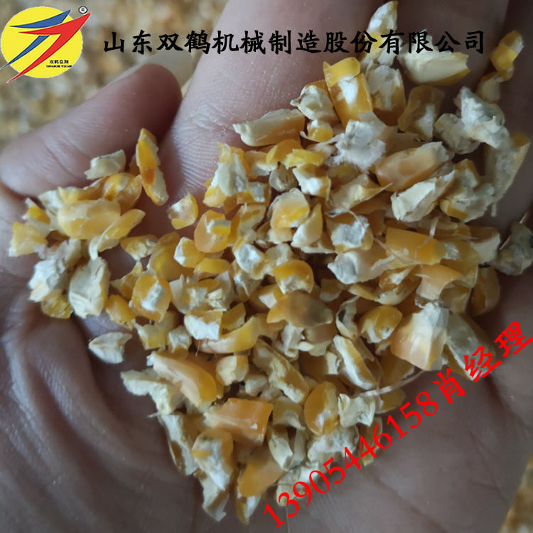 高粱玉米破碎机环形齿新型对辊式蛋鸡饲料加工杂粮破碎机碎粉机