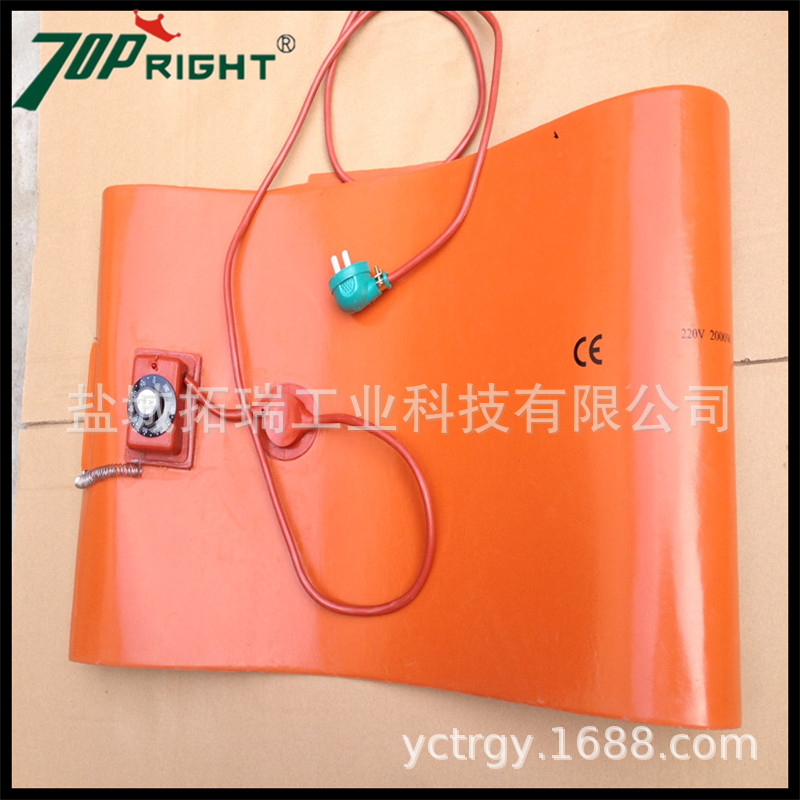拓瑞电热硅橡胶油桶加热器防冻
