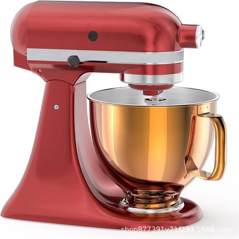 For Kitchenaid厨师机5QT不锈钢搅拌碗厨宝4.5QT替换搅拌锅玫瑰金