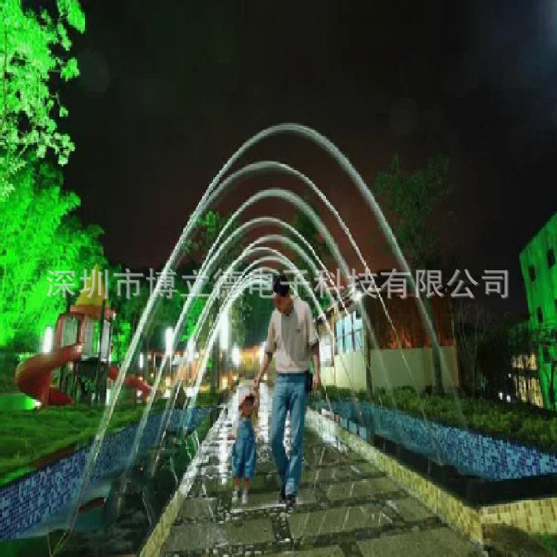 不锈钢波光跳泉喷头户外全套设备