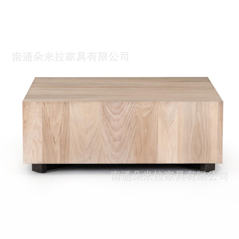RH实木高端简约茶几现代轻奢酒店别墅豪华茶桌独特咖啡桌图片