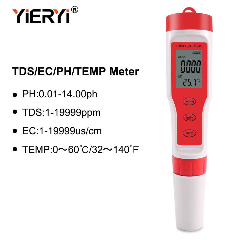 便携四合一水质检测笔pH/TDS/EC