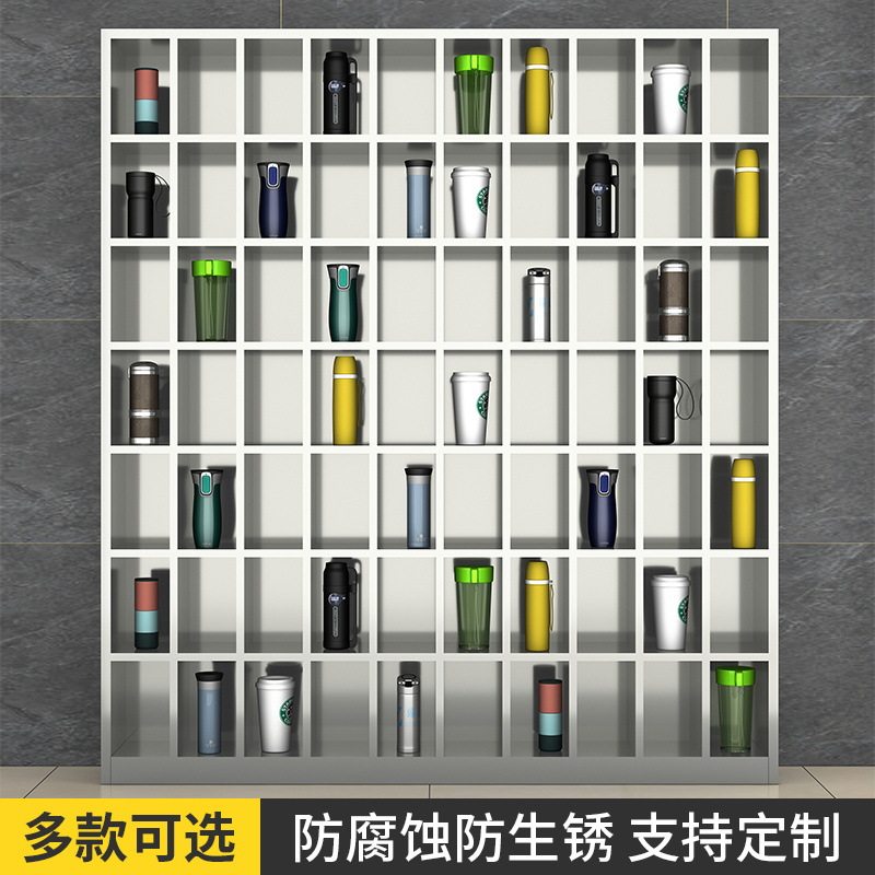 车间茶水间不锈钢多格水杯柜