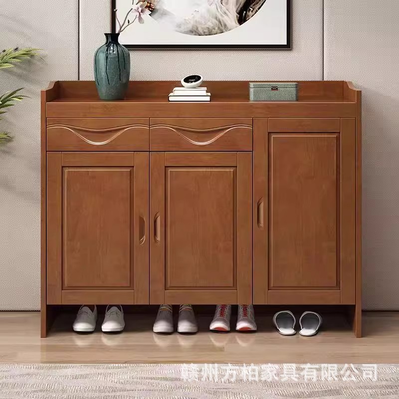 小户型中式实木大容量鞋柜