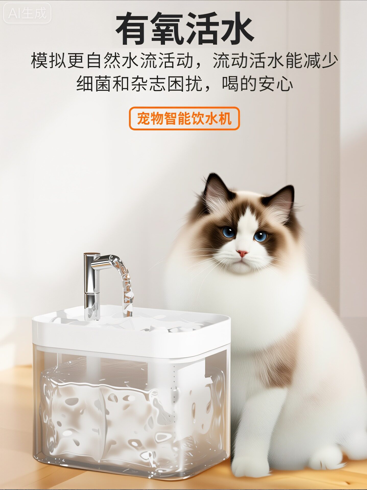 猫咪饮水机静音宠物水盆自动循环流动过滤猫狗喂水神器猫咪用品