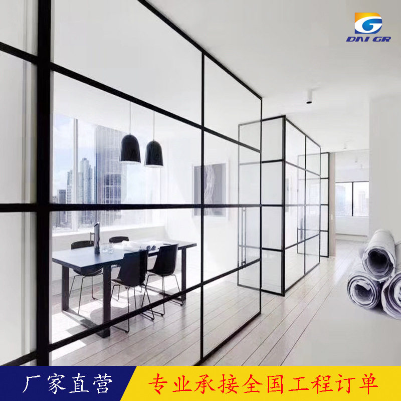 优质办公室铝合金玻璃隔断墙高隔断写字楼酒店活动隔断玻璃隔断墙
