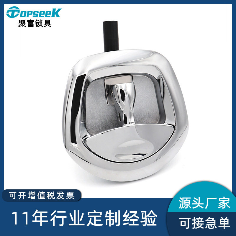 聚富房车T型把手不锈钢T型鱼尾锁卡车铝工具箱锁JF7892跨境热销