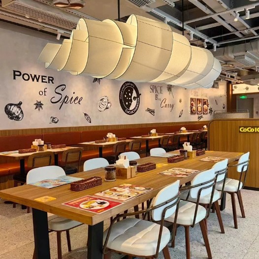 日式餐厅布艺吊灯高档咖啡厅会所大厅收银台酒店羊皮定 制创意灯