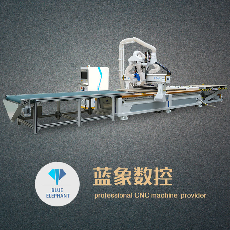 自动上下料数控开料机 全自动开料机 木工机械开料机 蓝象数控
