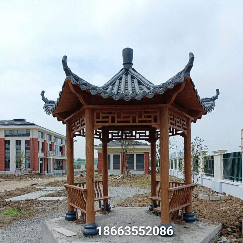 仿木仿古景观亭廊架制作