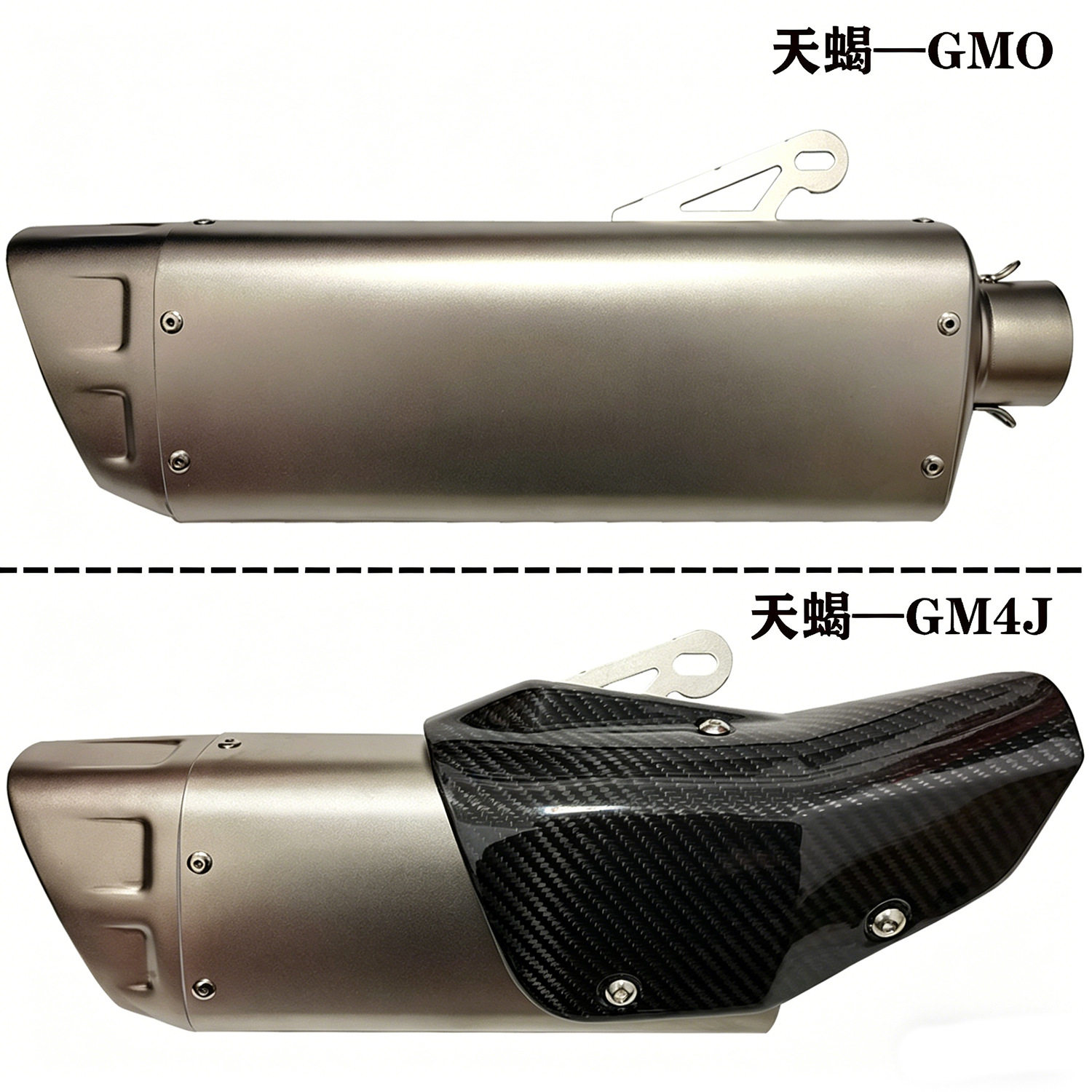 摩托车51mm口径GM4JR77全真碳纤跑车音排气管ARSC炸街排气