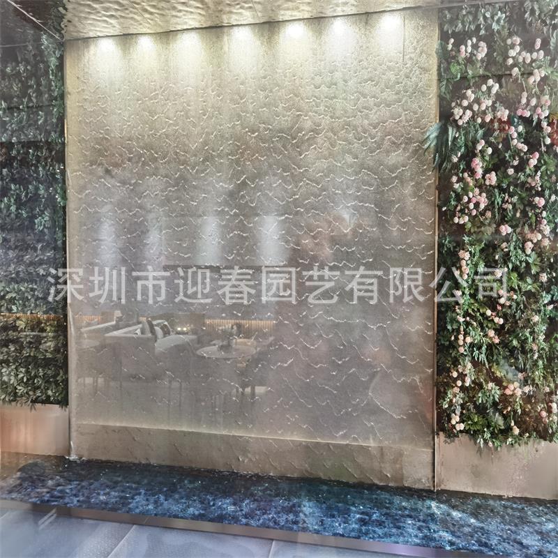 不锈钢钢丝网水幕墙景观喷泉