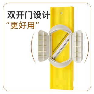 龙江双开门护手器切菜工具刨丝切菜防切手切片擦丝护手器擦不伤手