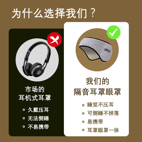 隔音耳罩超强隔音用工业装修防吵睡觉打呼噜户外射击战术防护降噪
