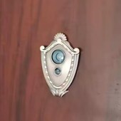 防盗门猫眼门铃一体35管径加长猫眼带门铃通用高清多功能家用门镜