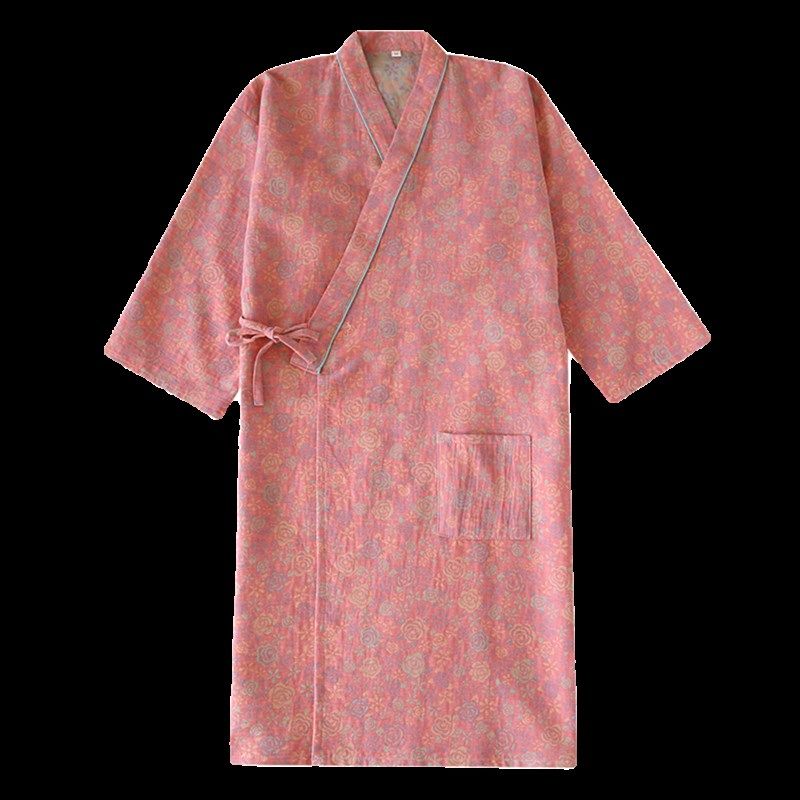 新款纯棉色织提花纱布睡袍浴袍睡裙浴衣家居服春夏季情侣宽松睡衣,女士内衣/男士内衣/家居服,睡袍/浴袍,淘宝优惠券,粉丝福利购,淘宝优惠卷