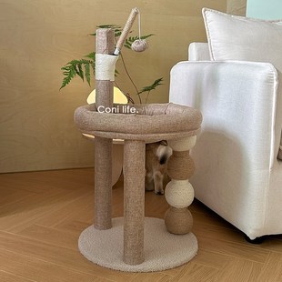 Coni life猫爬架猫窝猫树一体不占地猫抓板剑麻猫咪跳台耐磨玩具