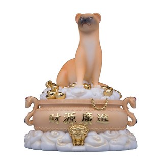 九尾狐真身紫狐黑蟒蛇黄家仙真身胡黄常蟒四大家族家用供奉摆件