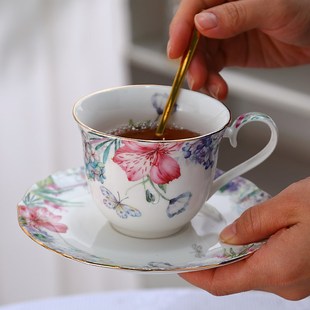下午茶茶具咖啡杯壶套装 欧式 陶瓷杯子家用甜品架蛋糕盘餐具送礼