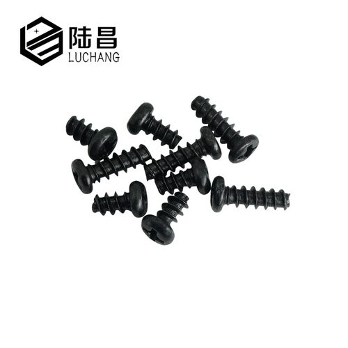 黑色PB圆头平尾自攻螺丝 微型电子螺丝钉 M1.2M1.4*3-8MM