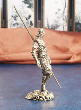 黄铜实心齐天大圣保摆件桌面装饰品斗战胜佛孙悟空客厅办公室摆件