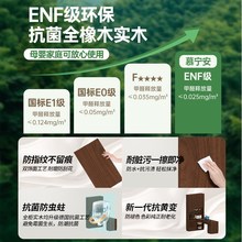 定制橡木书桌书柜一体靠墙转角儿童写字桌全实木书架学习桌电脑桌