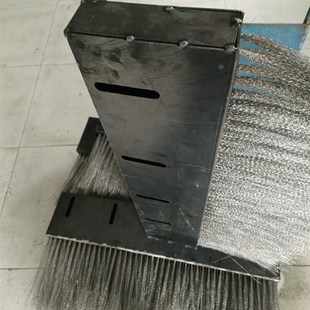 304不銹鋼絲長條毛刷鋁屑過濾網清理工業鋼刷導電黃銅絲排板刷子