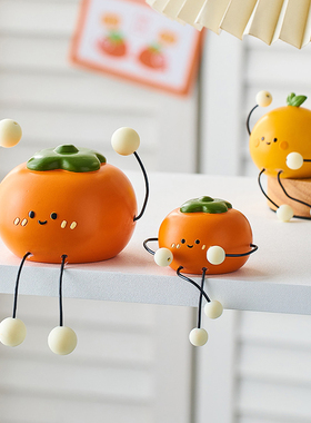 可爱吊脚娃娃小摆件家居饰品桌面入户玄关客厅电视柜洞洞板儿童房