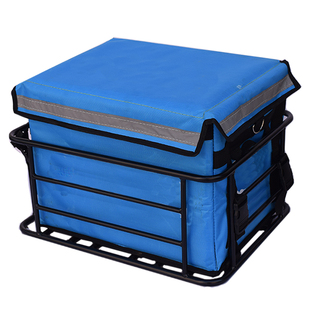 外卖箱固定架托架送餐摩托车后车尾架电动车后车筐22/30/44/62升