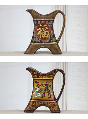 创意摆件陶瓷工艺品客厅装饰品博古架摆设古董架装修家居装饰酒柜